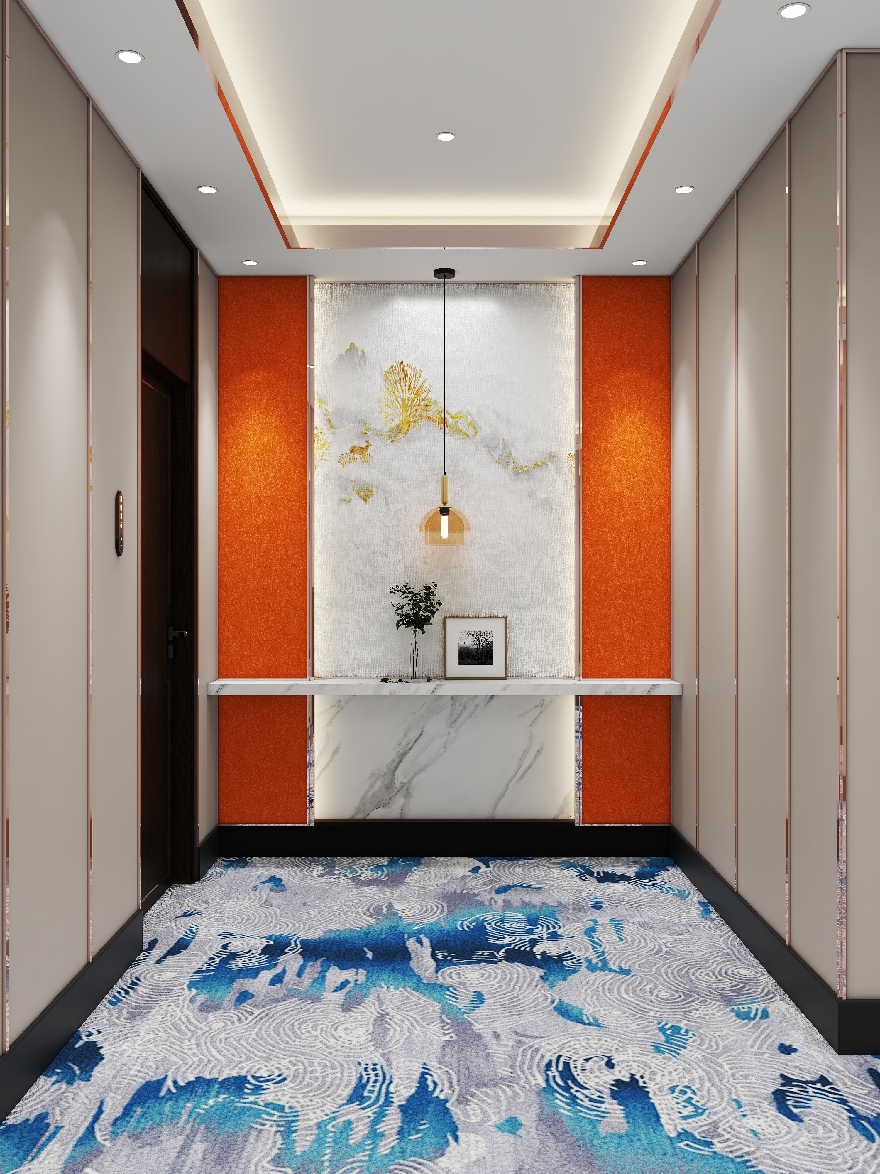 金钻全案设计-皇嘉酒店三楼-装修设计方案