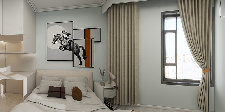 设计SH生活-C2蔚来城无墙柱90㎡沙发背景-装修设计方案