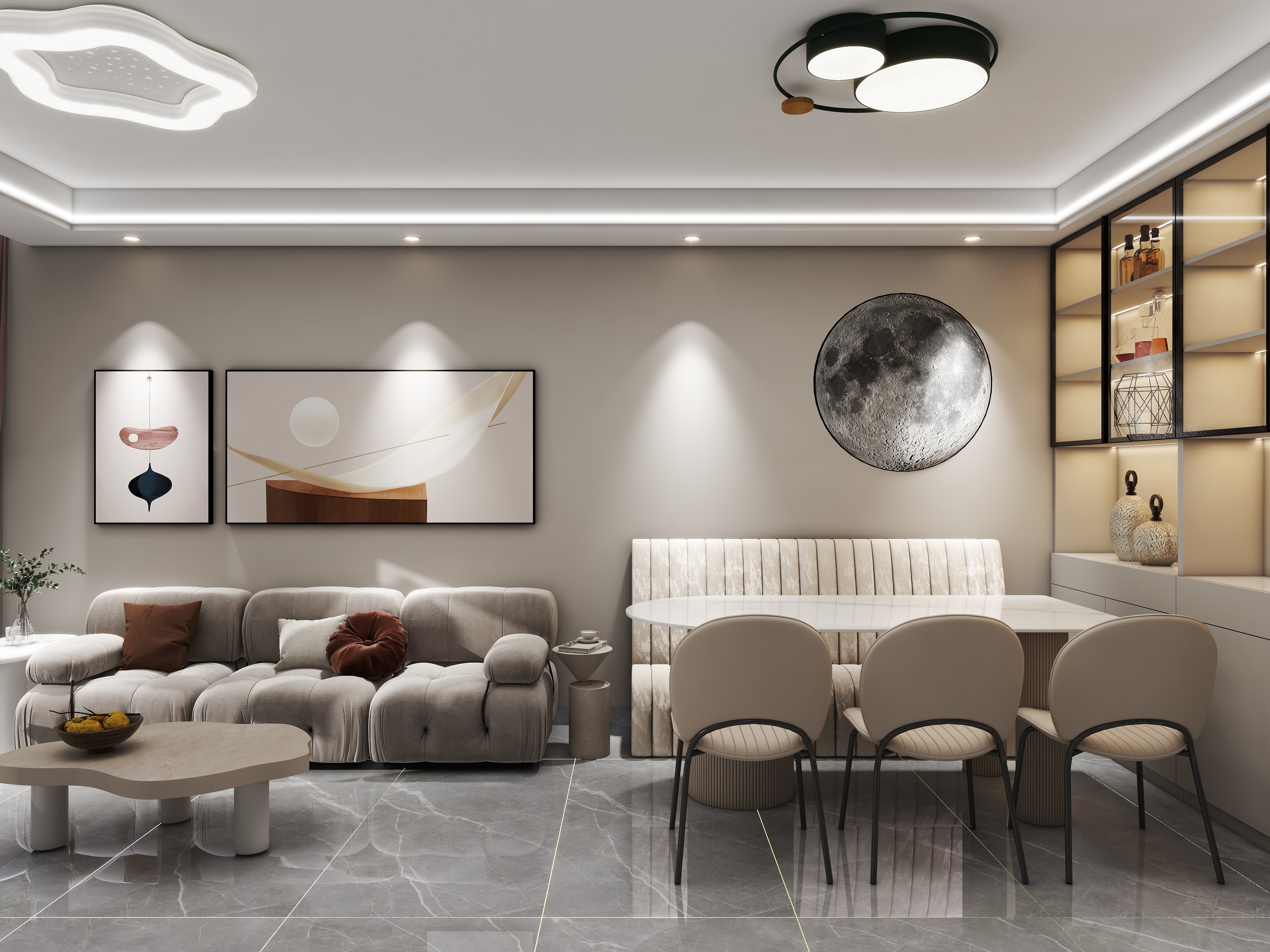 吴铭设计事务所吴铭-长寿锦城设计方案-98㎡3室-装修设计方案