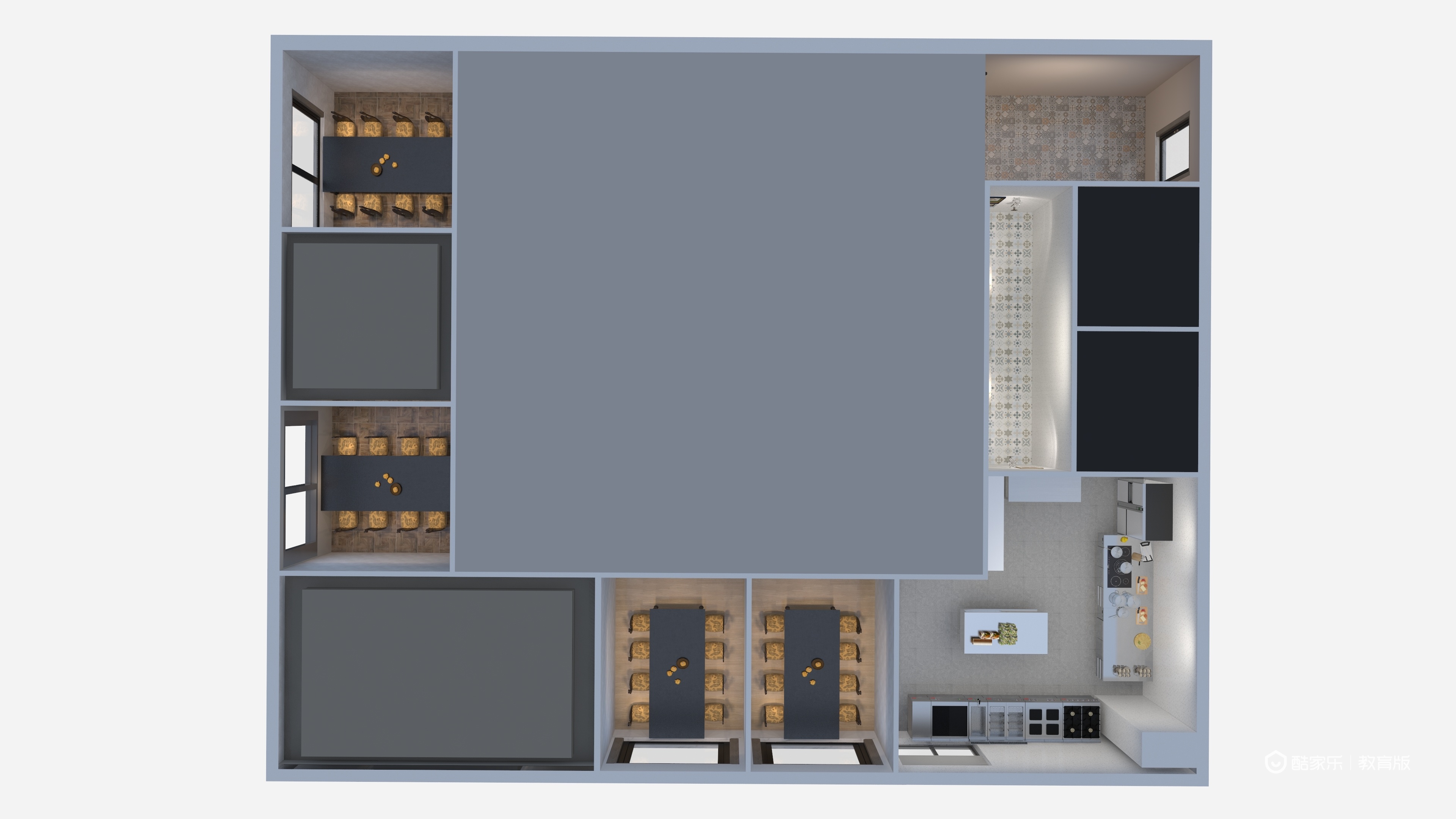 考试户型图.10.7-模型2-副本-副本-装修设计方案