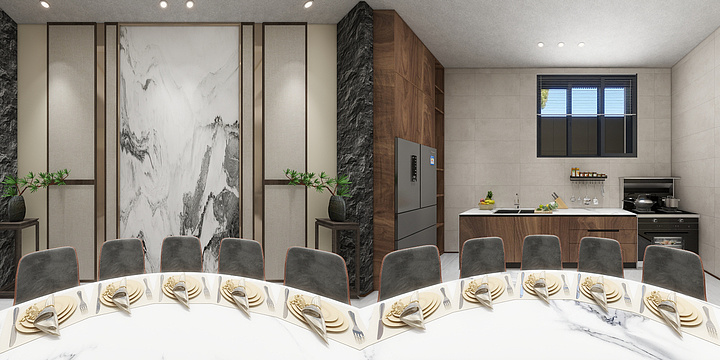 至綫空間-双喜苹果长流厂家展厅二-装修设计方案