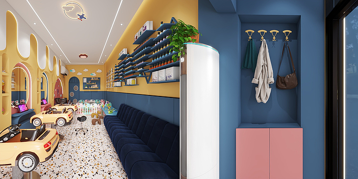 德众(晨风)-县初中理发店-装修设计方案