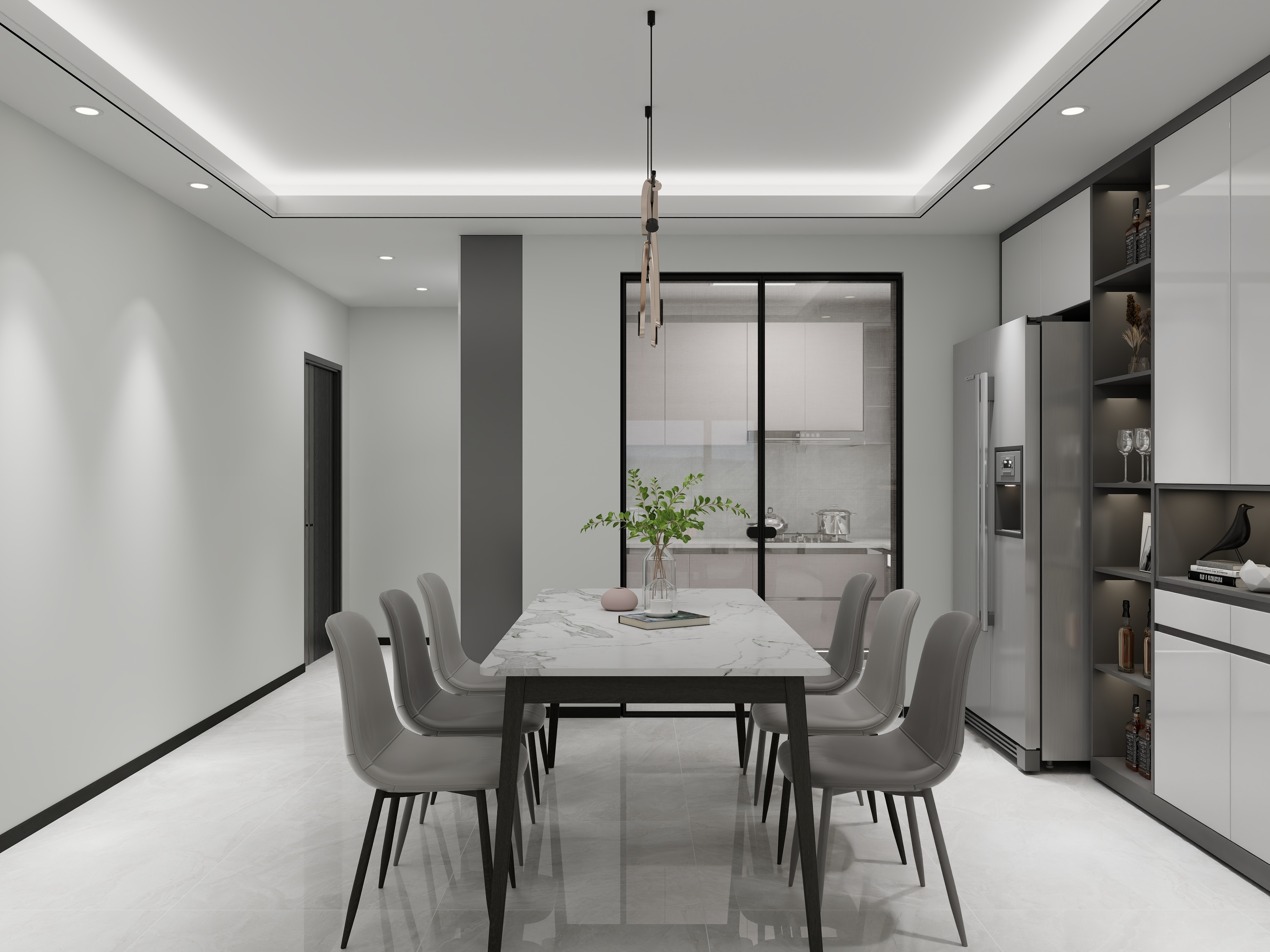 艺雅丽-138平现代简约 装修效果图