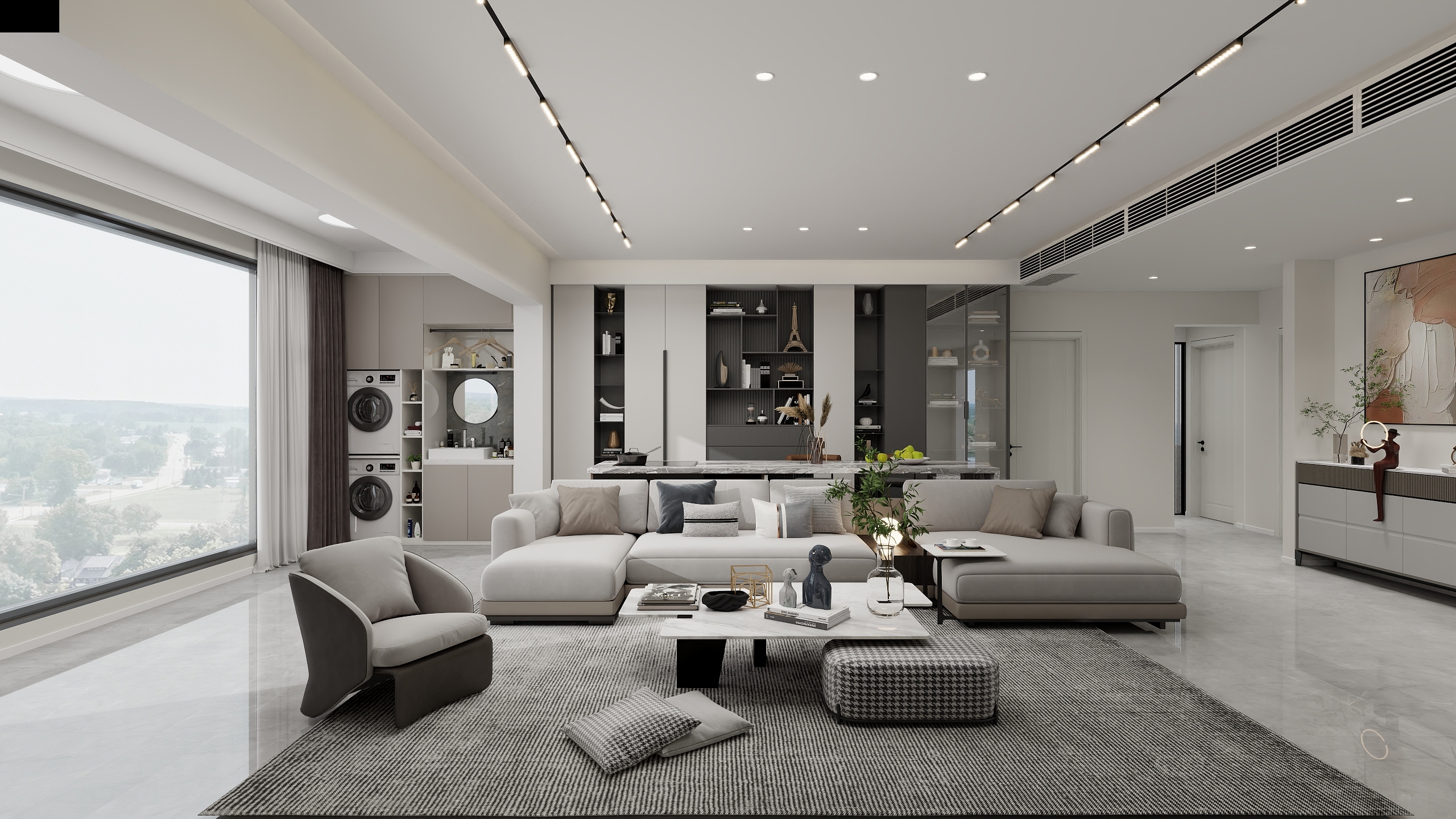 设计PSwW-162㎡4室现代简约风格-装修设计方案