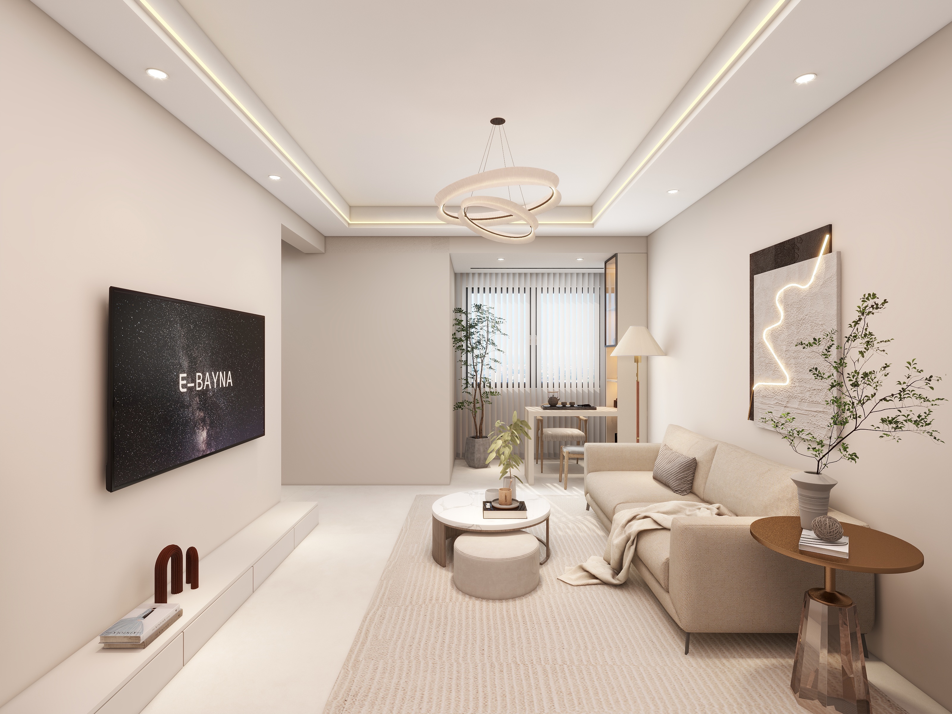 YTAcy-万佳雅苑100平奶油风-装修设计方案