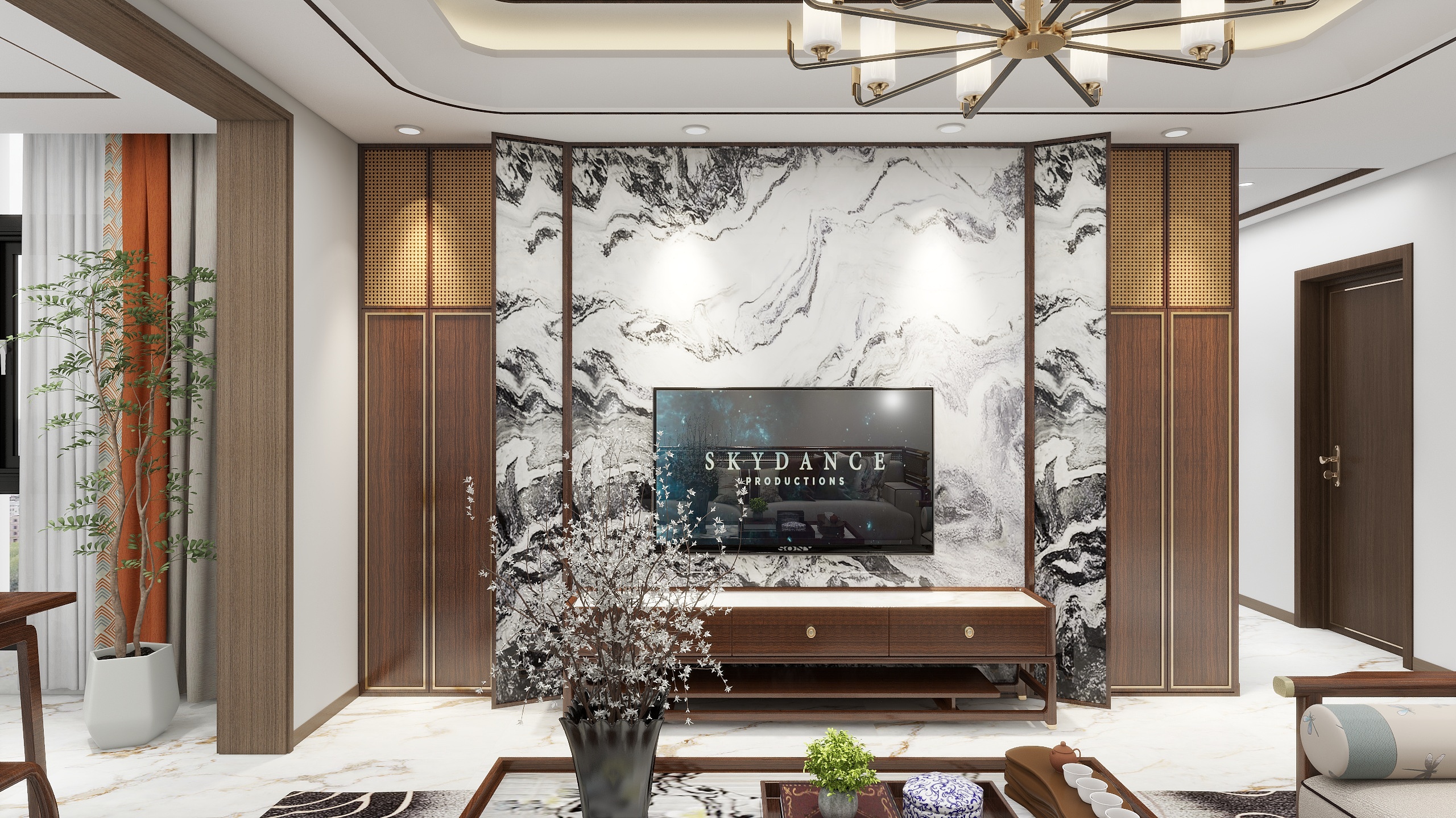 设计师汤大王-彝海北岸15-1403新中式-装修设计方案