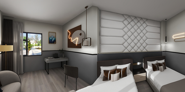 空间设计15302777568-客房-装修设计方案