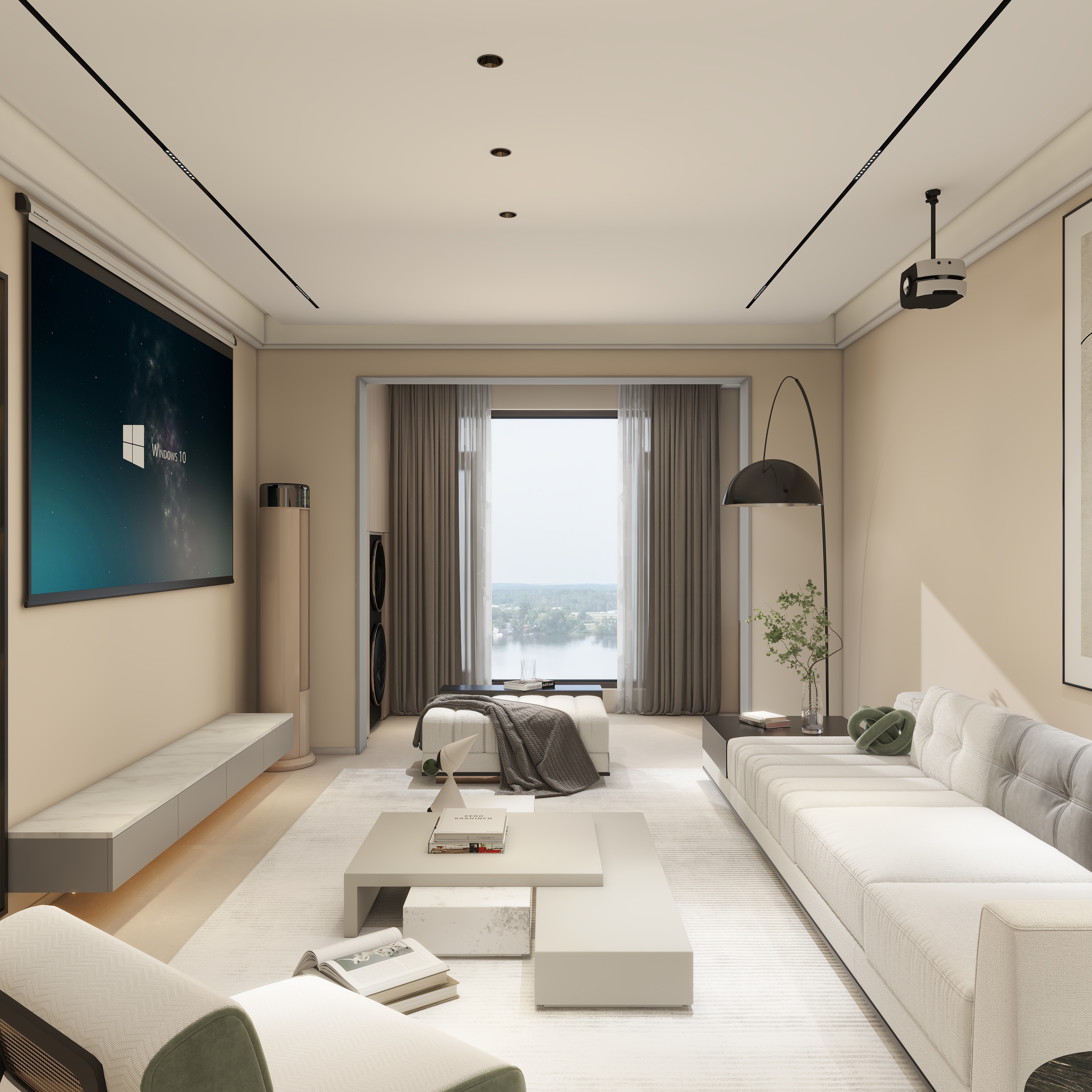 郑州赛都透明装修_张红运-清华大溪地12号院108㎡奶油风装修效果图