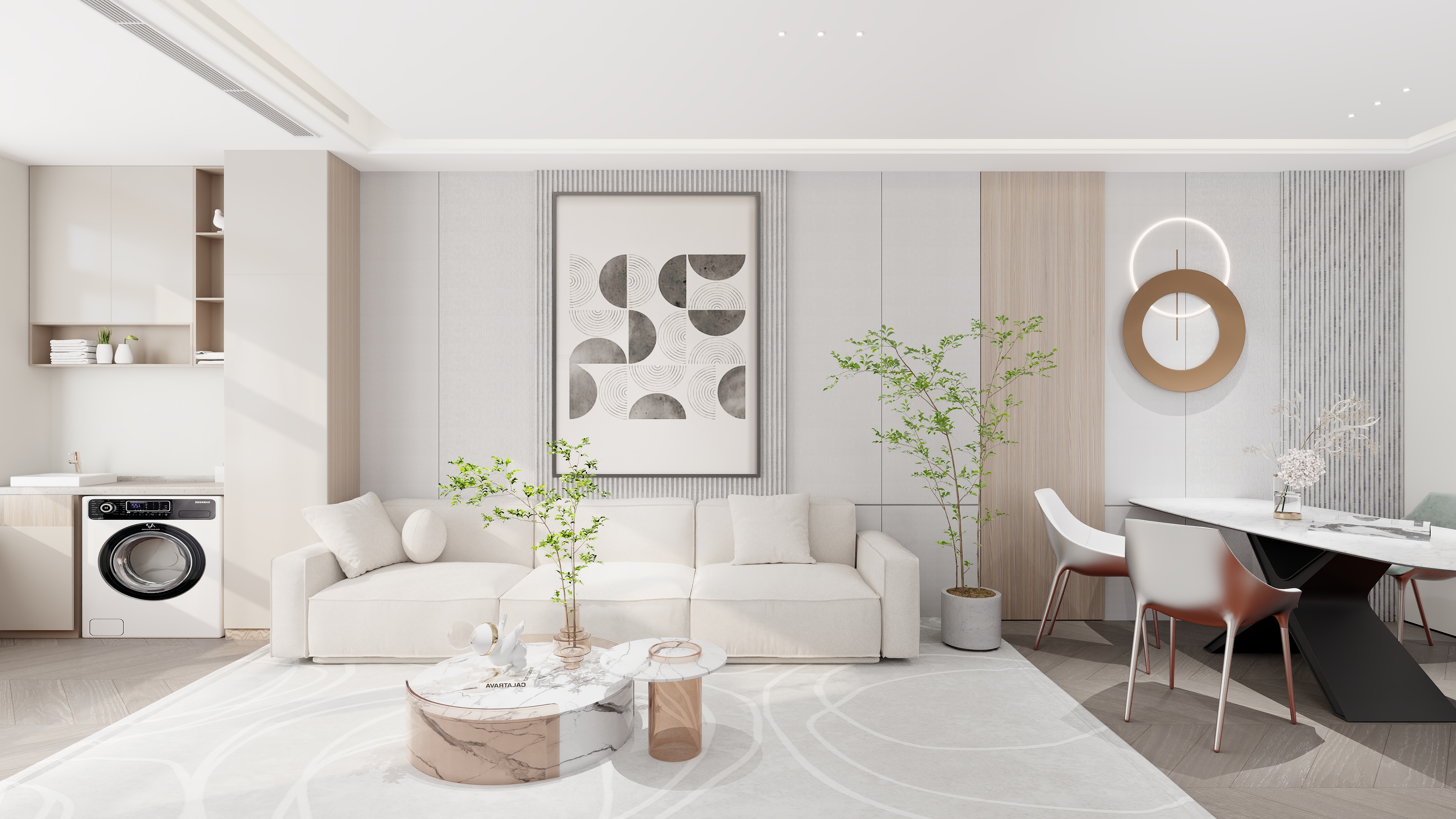 刘飞-恒大--现代客餐厅-装修设计方案