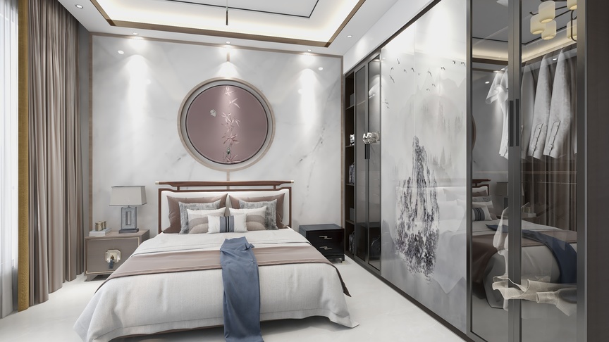 3D智能设计-宋村别墅两层装修效果图