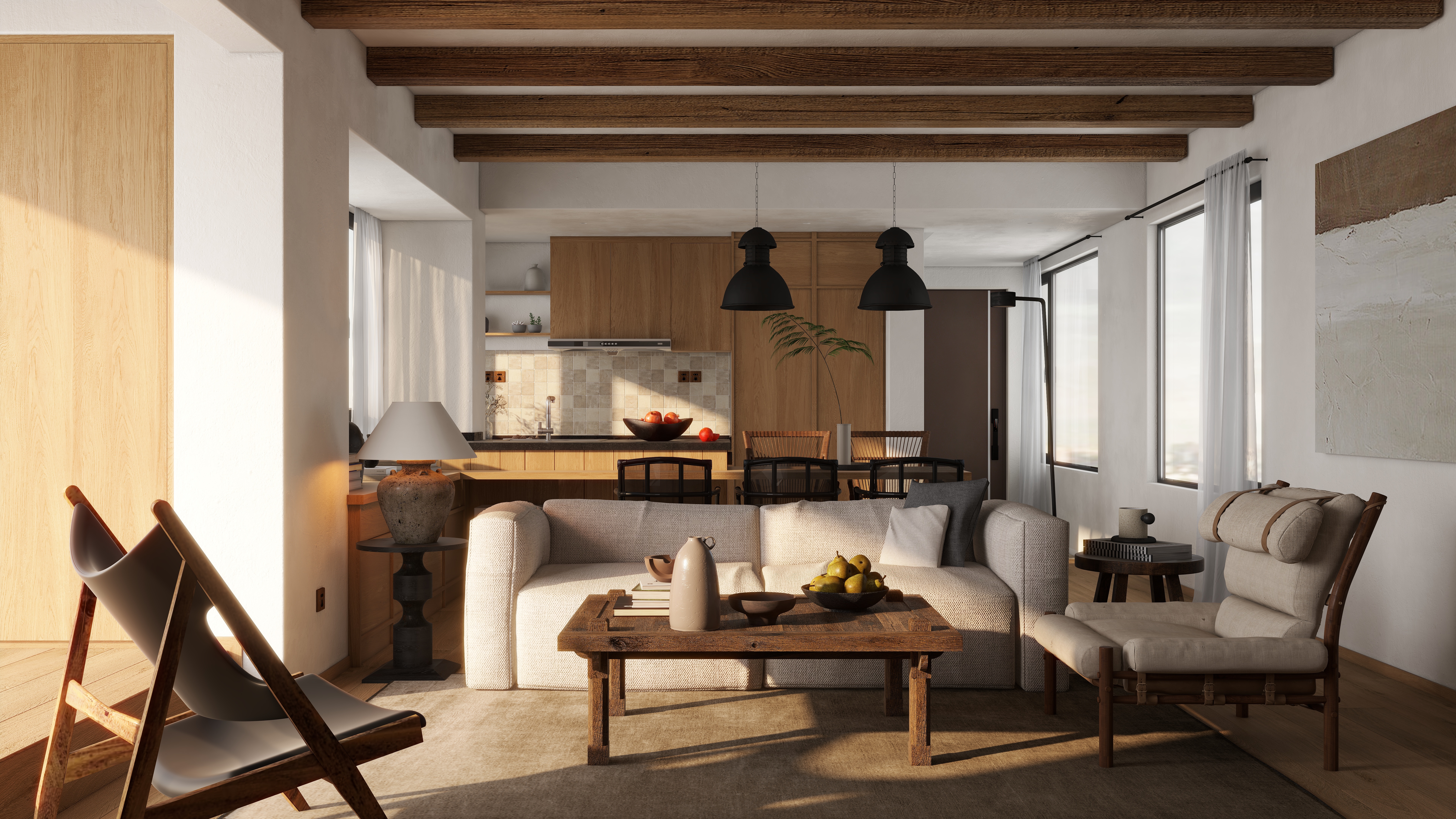 熬暖酱-广东惠州宏益花城原木风私宅设计-装修设计方案