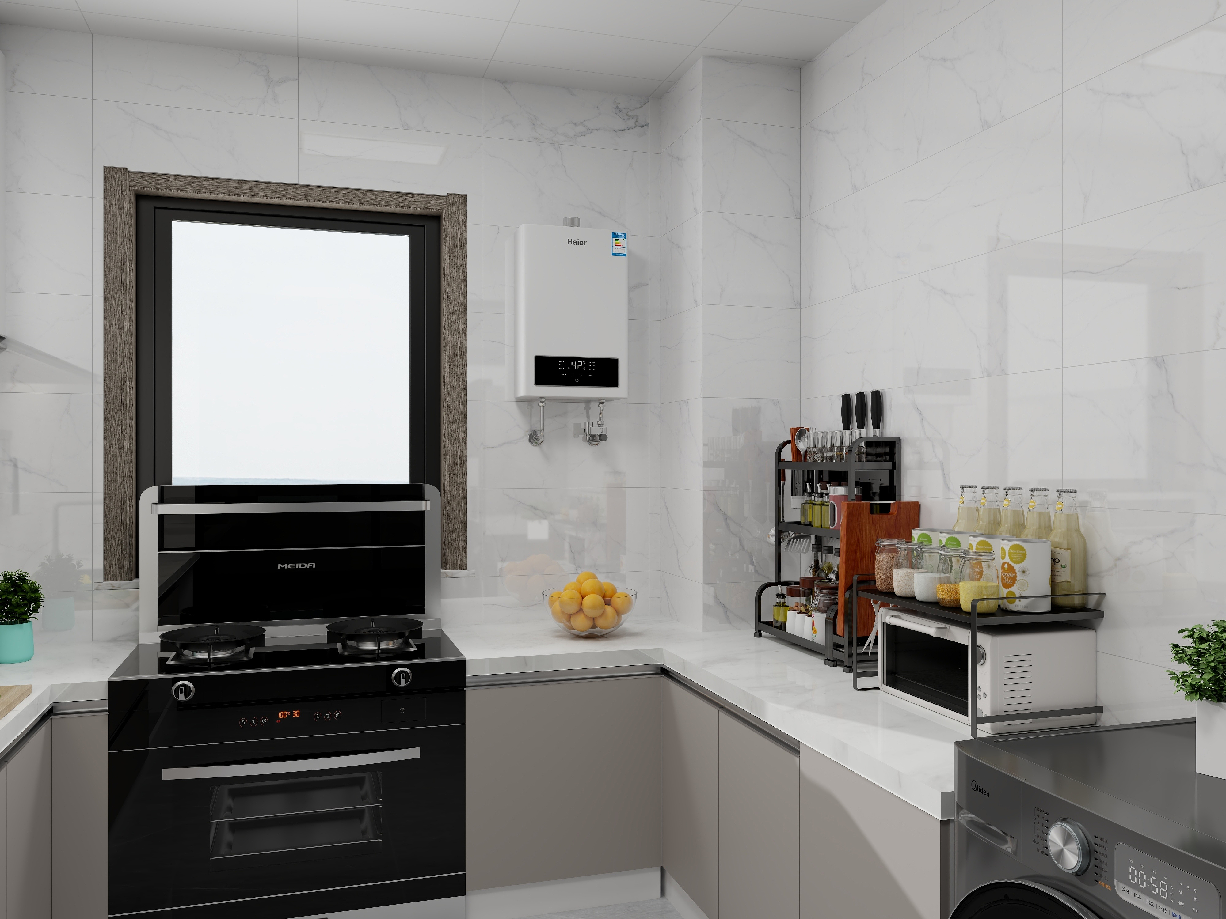 艺雅丽-150平现代风格装修效果图