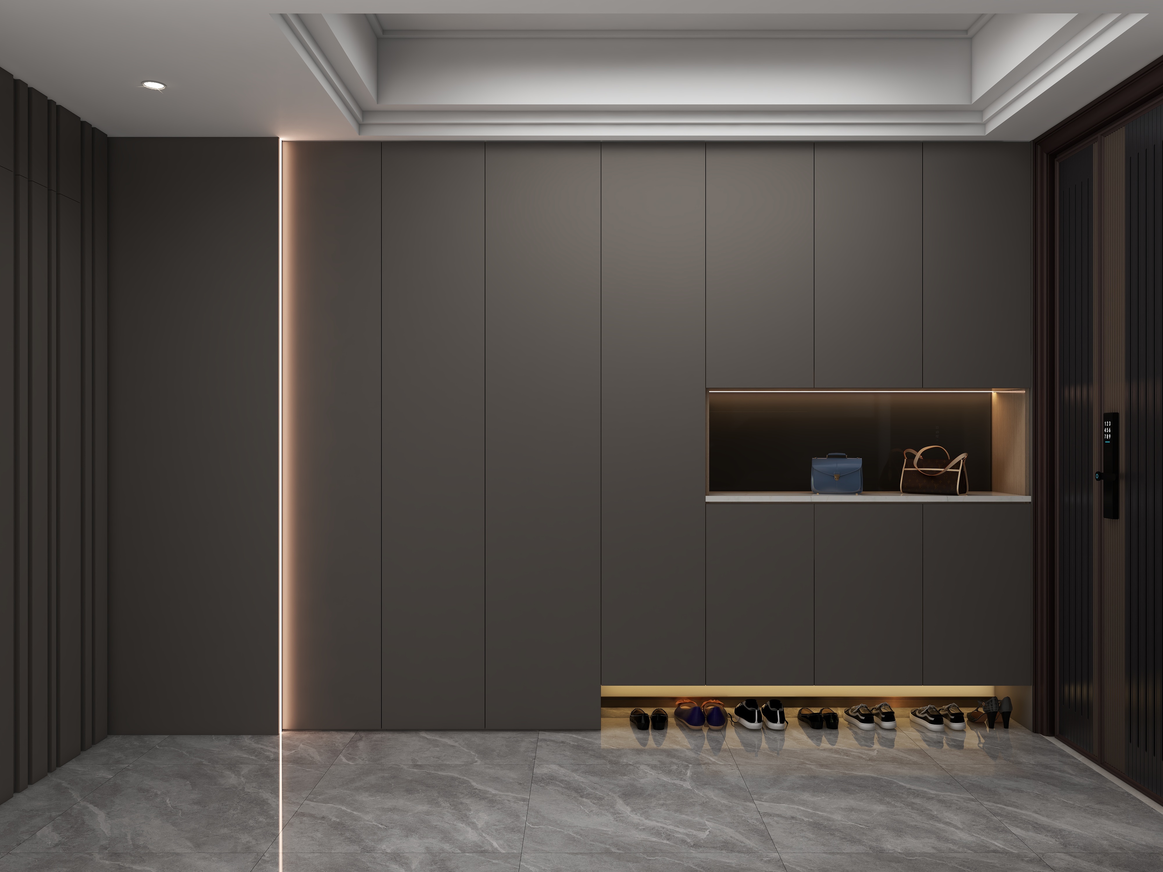 至简名设一钱春-220平现代轻奢中叠精装修【春】装修效果图