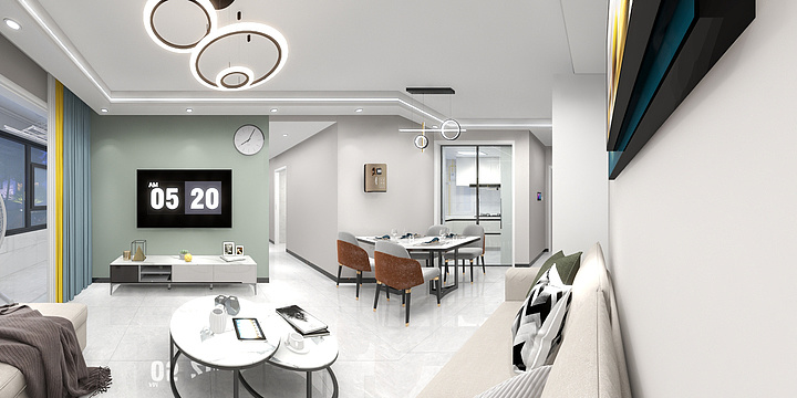 阿正设计-正荣府王总雅居设计图-装修设计方案