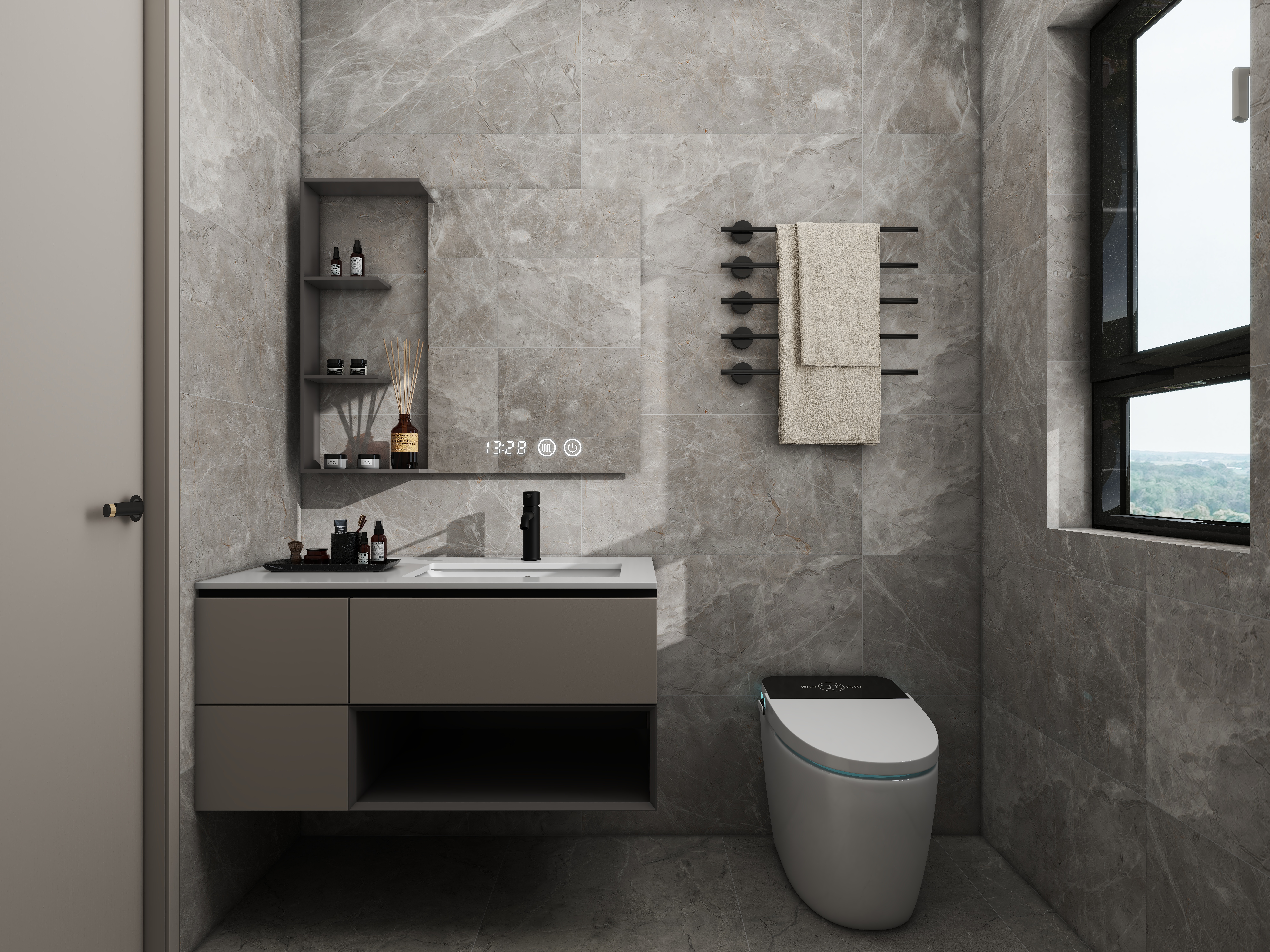 壹诺设计工作室-86㎡3室-现代简约装修效果图