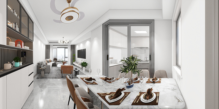 设计可抵岁月漫长大宝-天阜中心城3-201-双福-装修设计方案