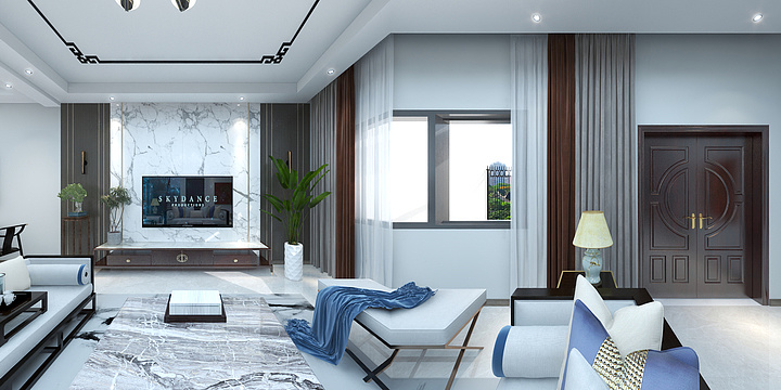 简壹设计工作室-庄浪别墅-装修设计方案