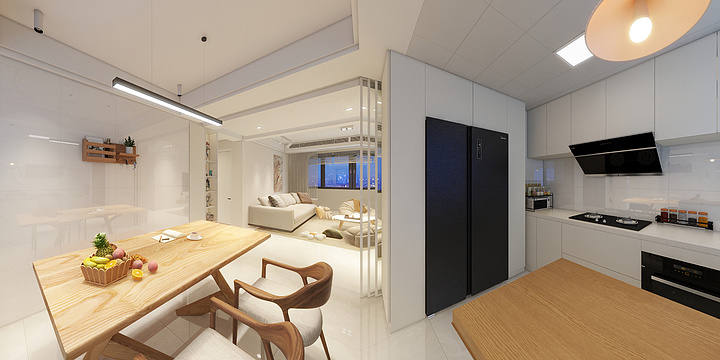 尹大龙-祝康南苑14号1301室-之润装潢-装修设计方案