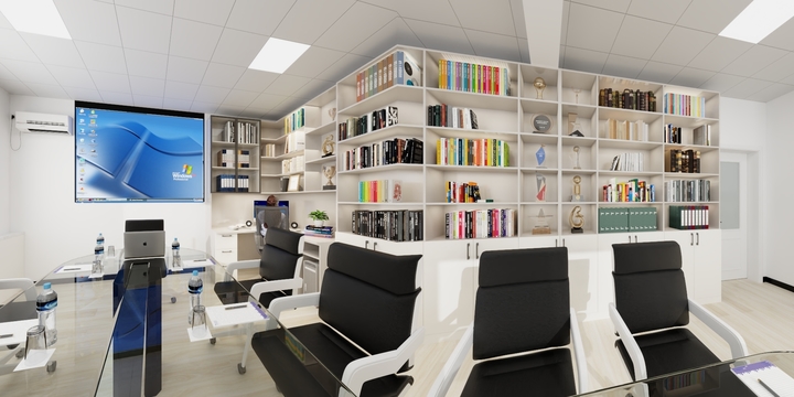 张家口依乐全屋定制生产基地-图书柜-装修设计方案