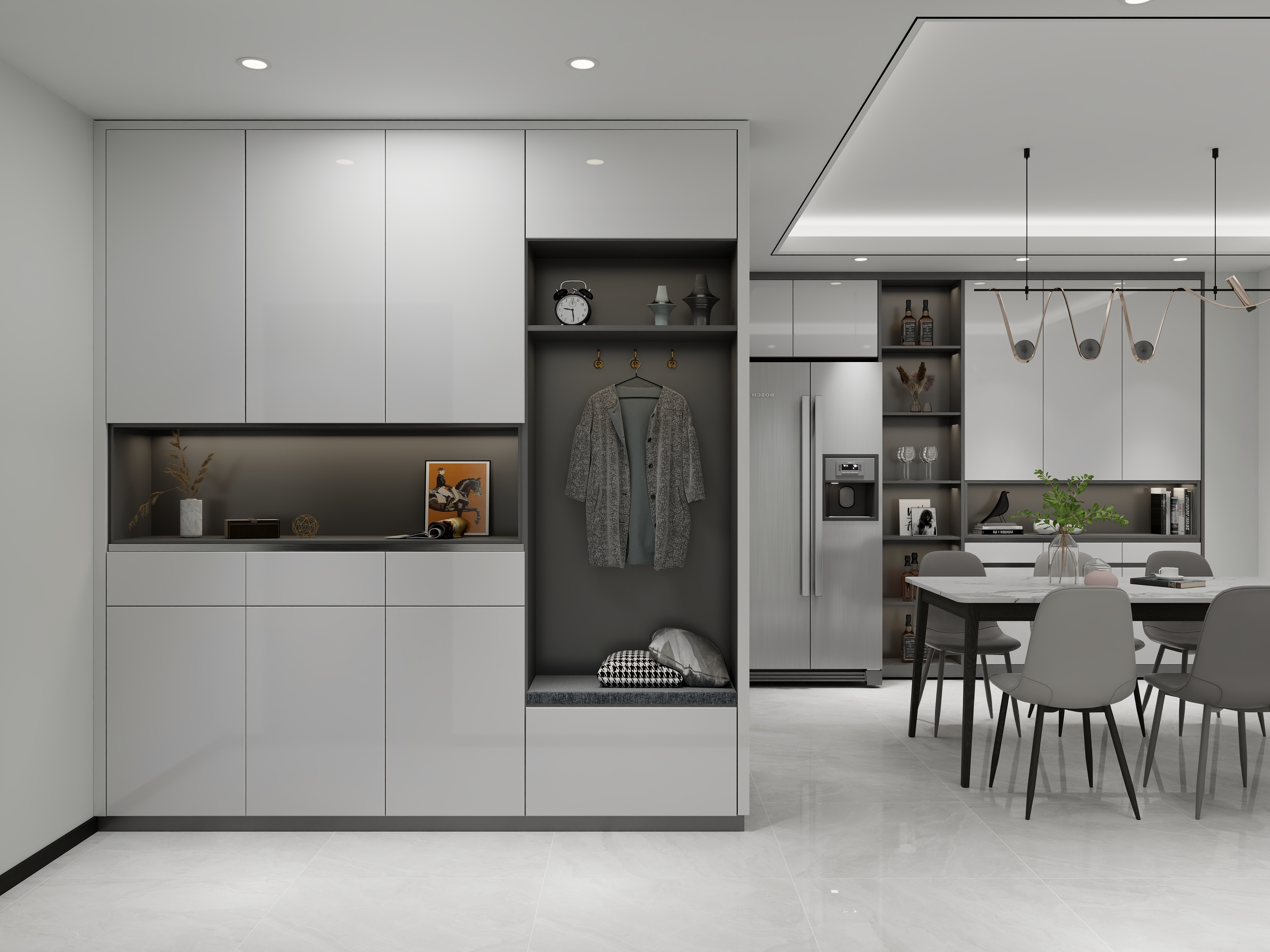 艺雅丽-143平现代简约 装修效果图