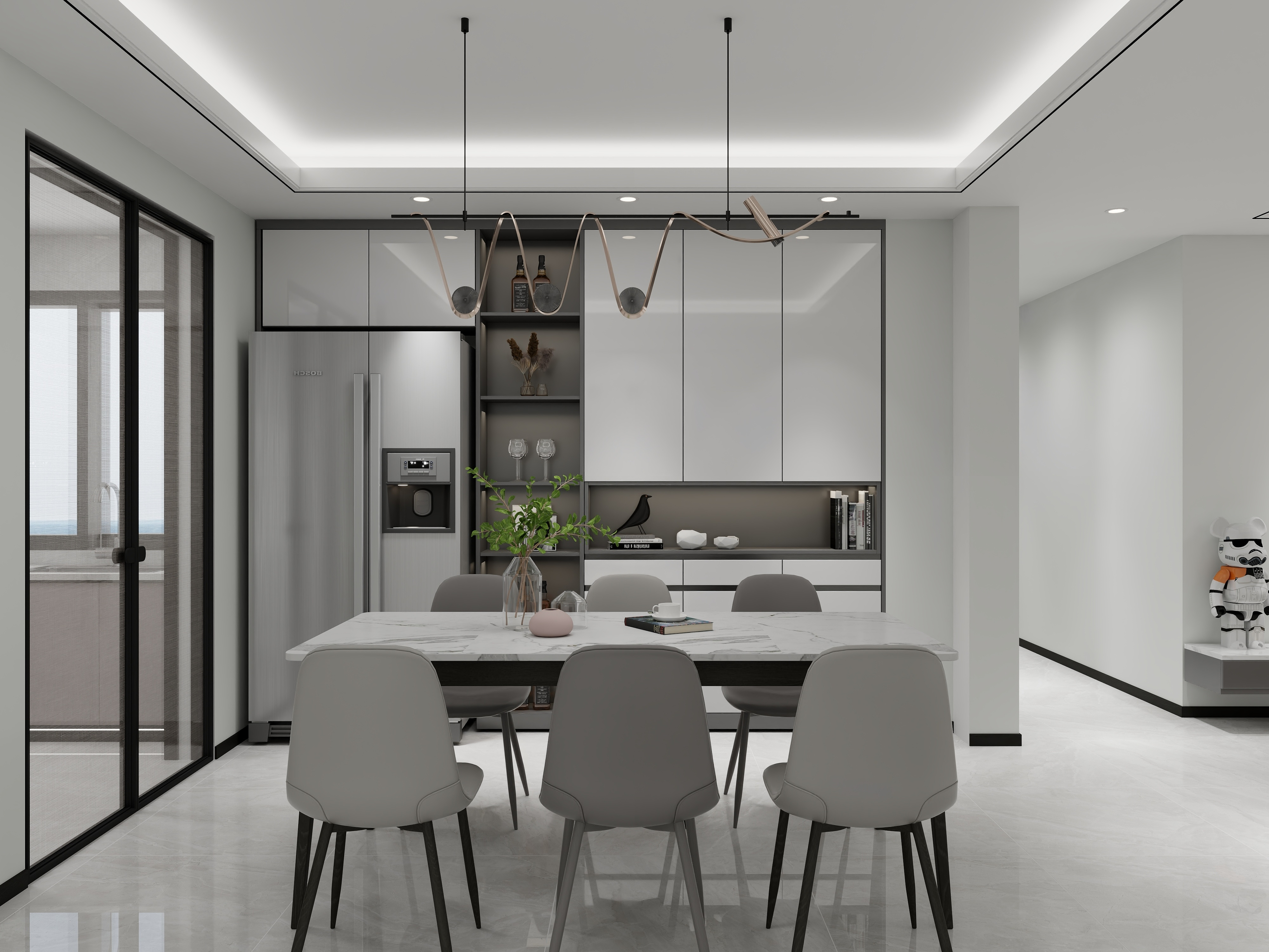 艺雅丽-143平现代简约装修效果图