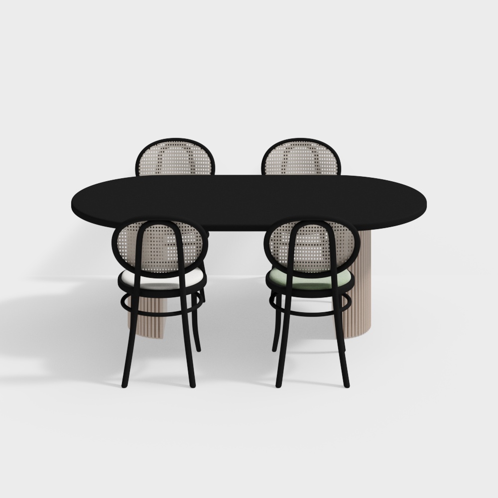 法式餐桌椅组合