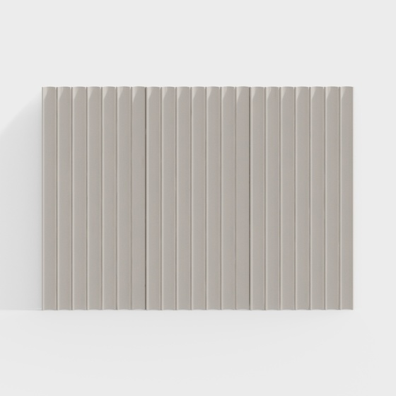 Modern wave board with plaster