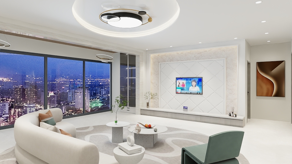 百木建筑装饰设计-125㎡3室装修效果图