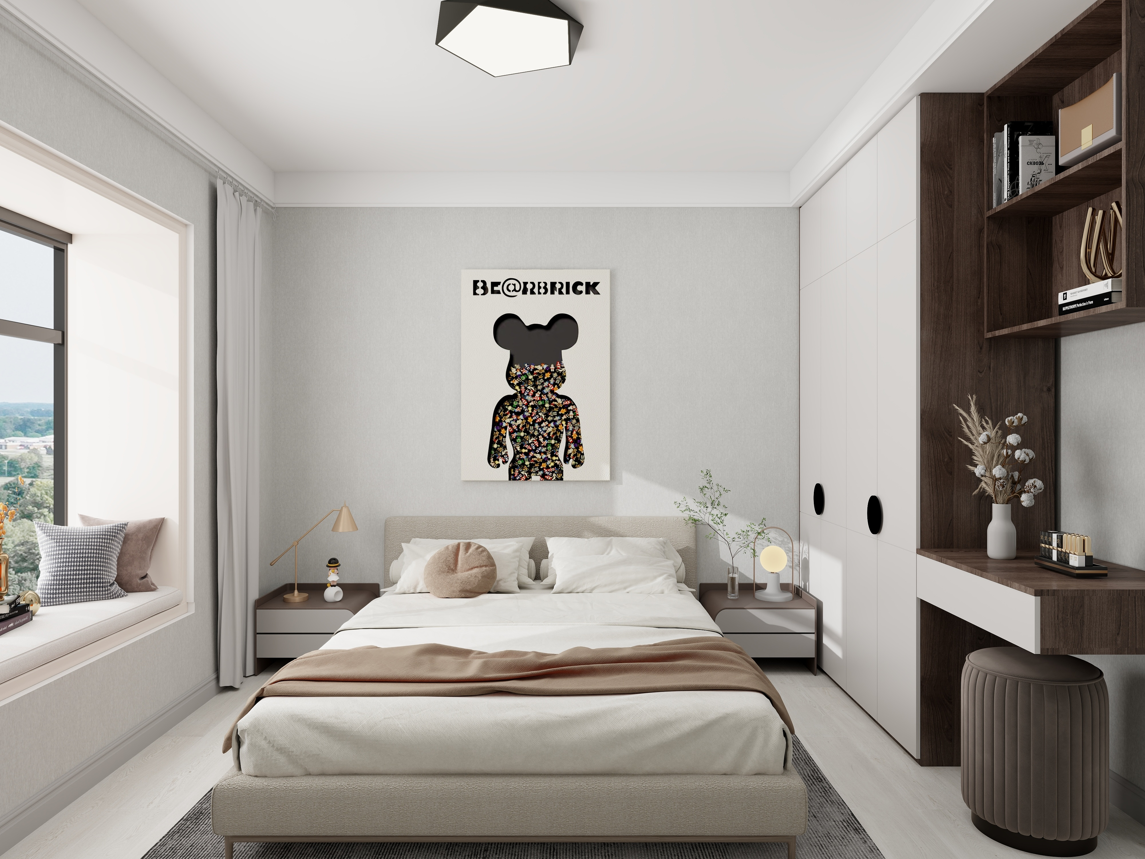 艺雅丽-139平现代简约 装修效果图