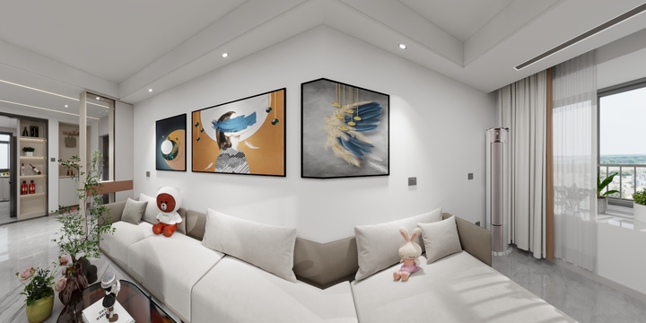 艺匠李-御景湾36-1-1604西户全景图-装修设计方案