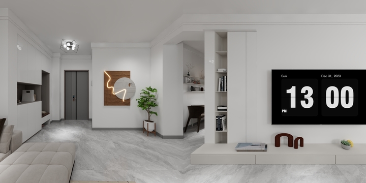 赛赛1-国奥现代城效果图-装修设计方案