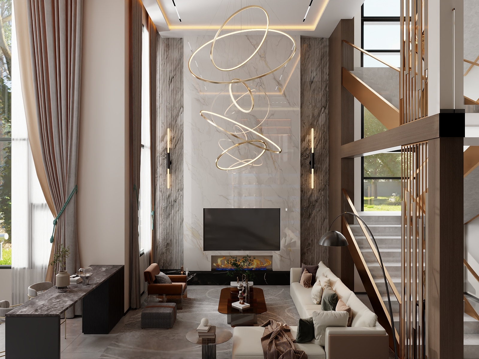 云上未央Liu一Design-别墅轻奢235-装修设计方案