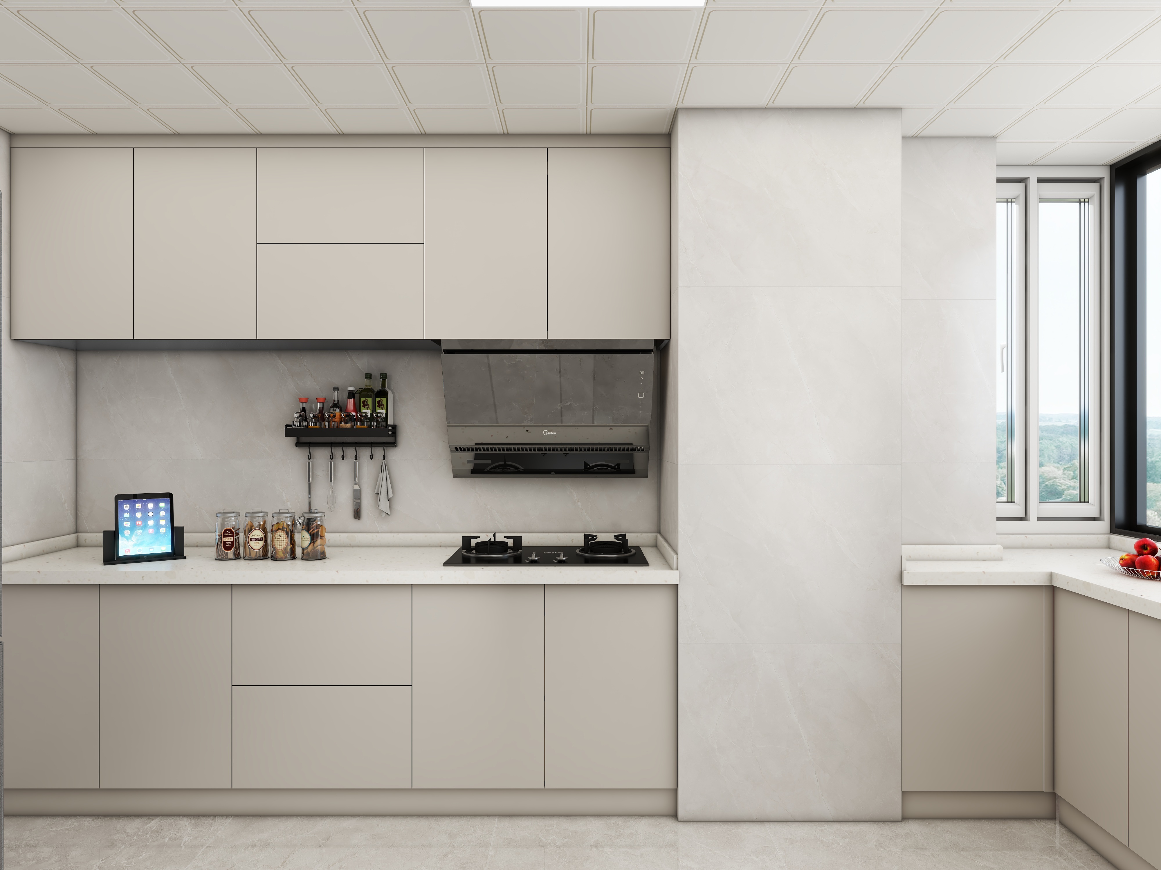 壹诺设计工作室-115㎡3室-现代简约装修效果图