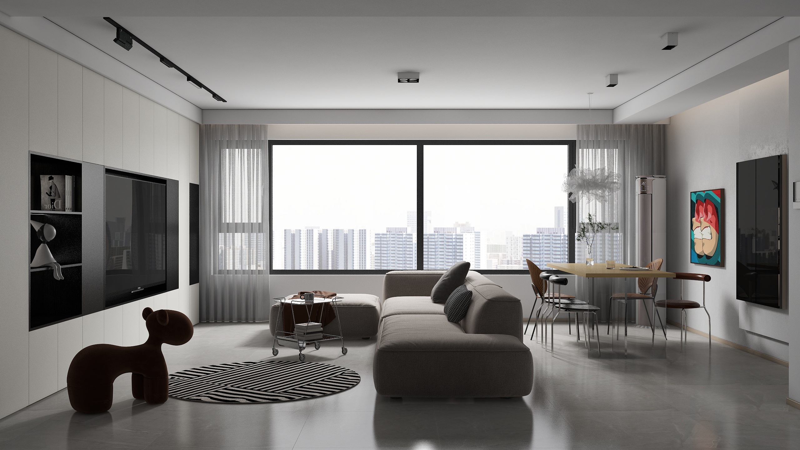 牛晓旭-《晴翠》现代风格|125平米|三居-装修设计方案