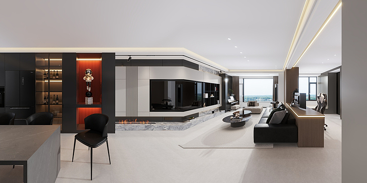 向日葵装饰丶Lin-九州一品·意式极简-装修设计方案