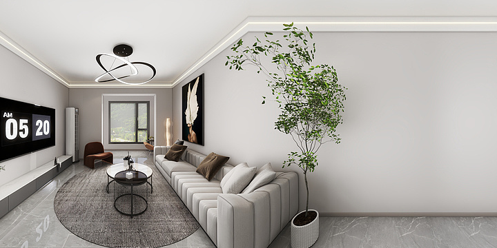 创意空间-高端设计-东岭国际城1806-装修设计方案