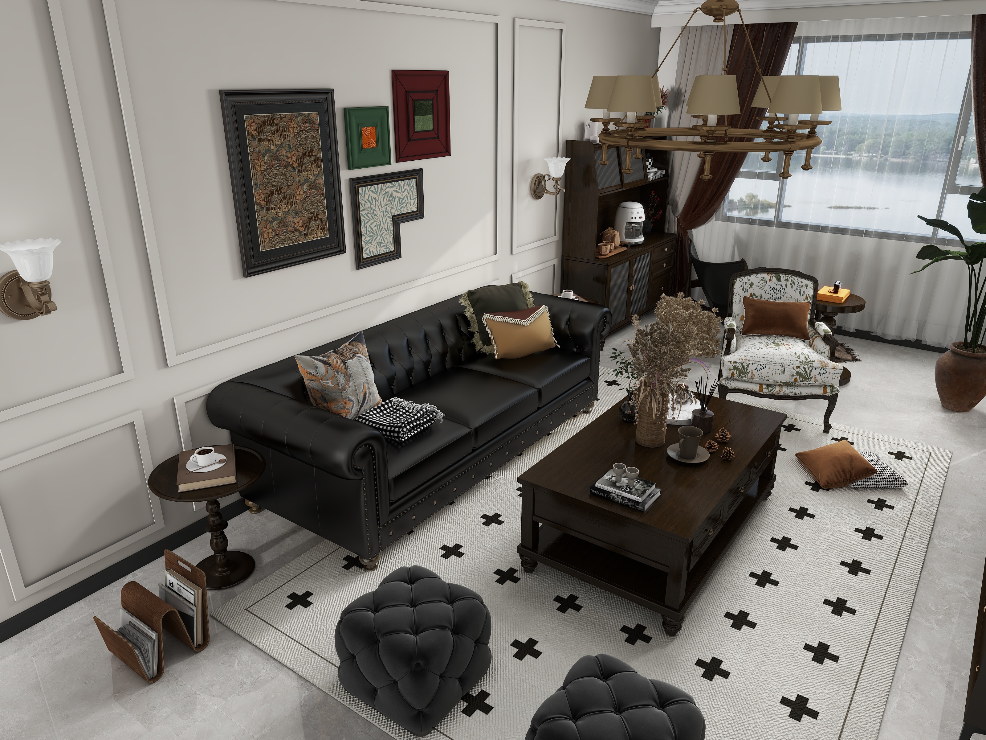 徐铭锴丶-《玛奇朵》--复古美式装修效果图