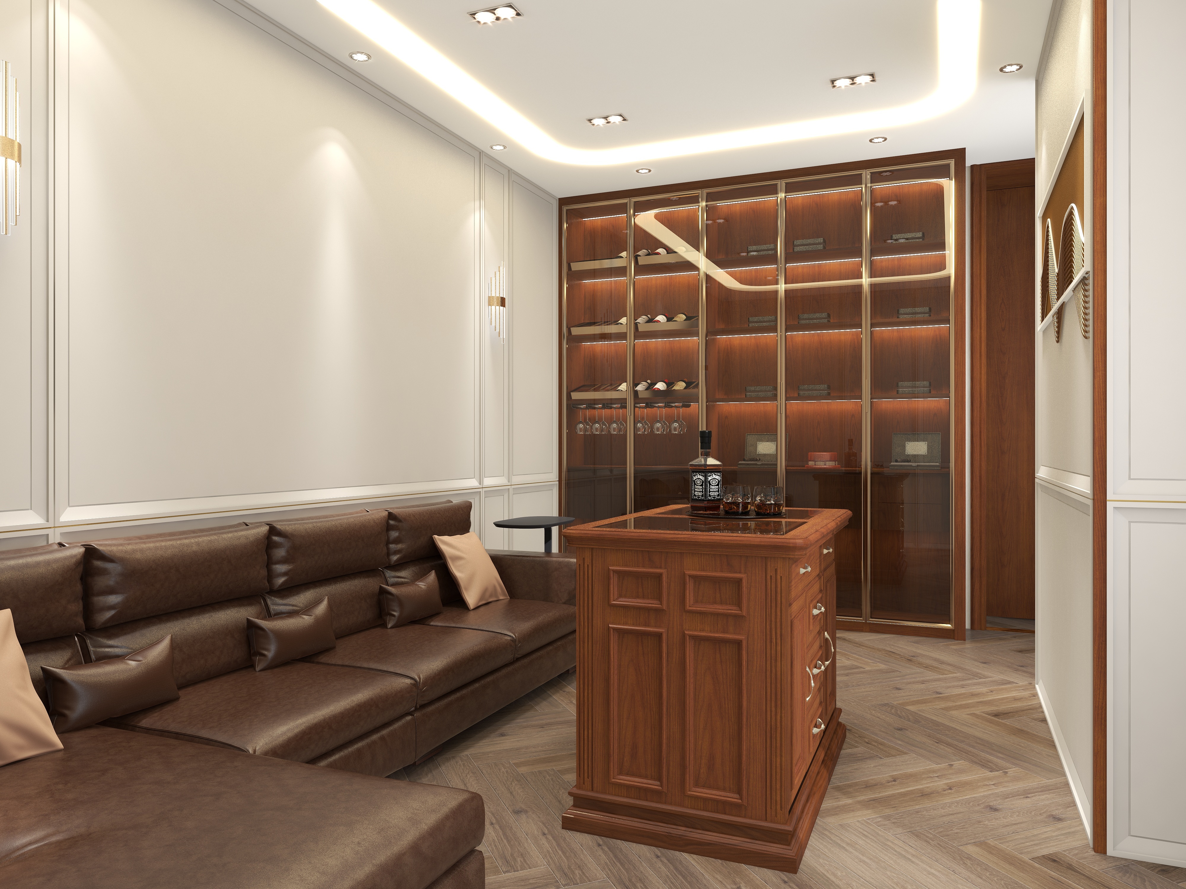 万家园001-牛总办公室-装修设计方案