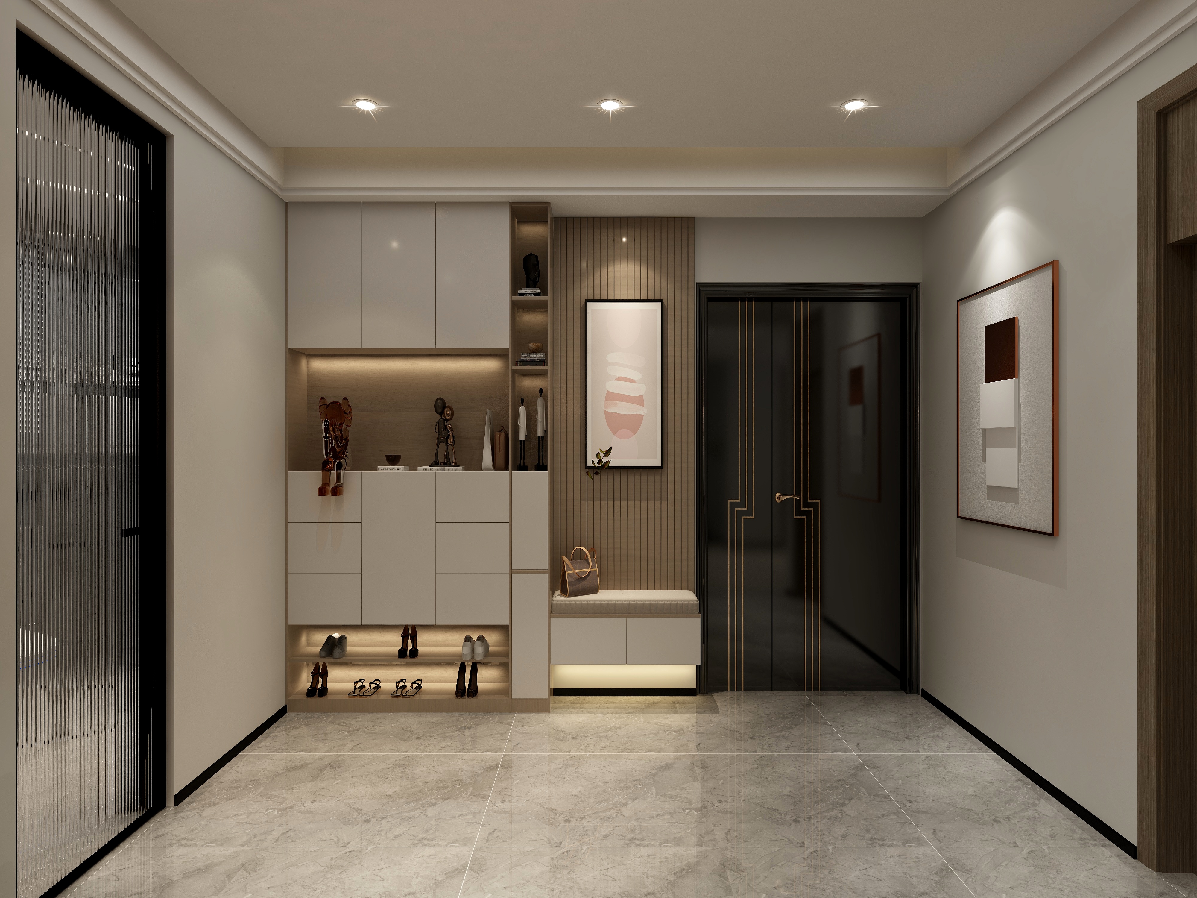 刘晋琴-圆梦园小区现代简约107㎡3室-装修设计方案