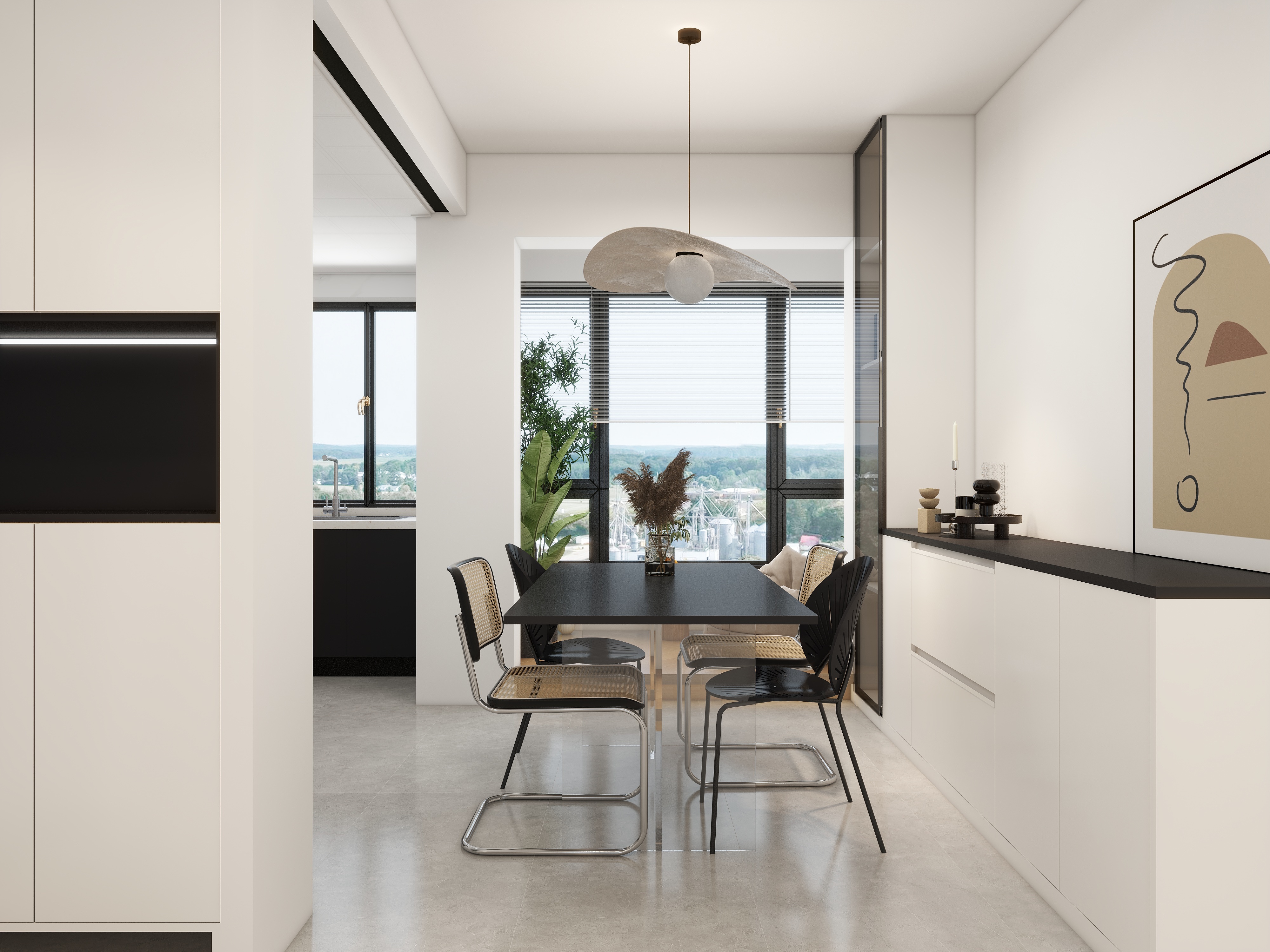 华桐-星河-小区房74㎡2室-装修设计方案