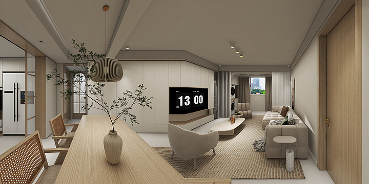 光影工作室-日系奶油风格-装修设计方案