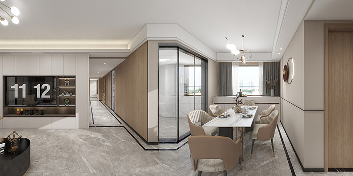 蓝森全屋定制.全案设计-融创雪域华庭C1区2栋2804房-装修设计方案