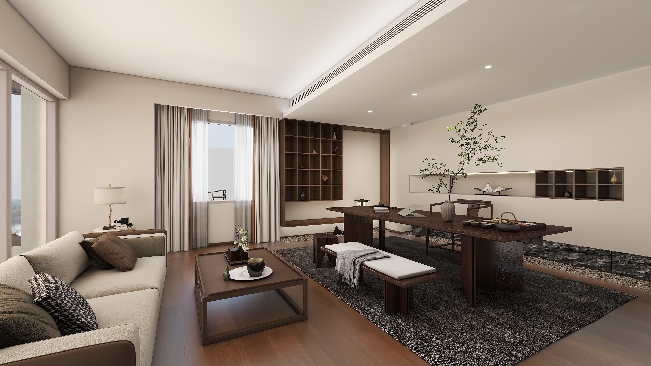 学长设计-茶室-装修设计方案