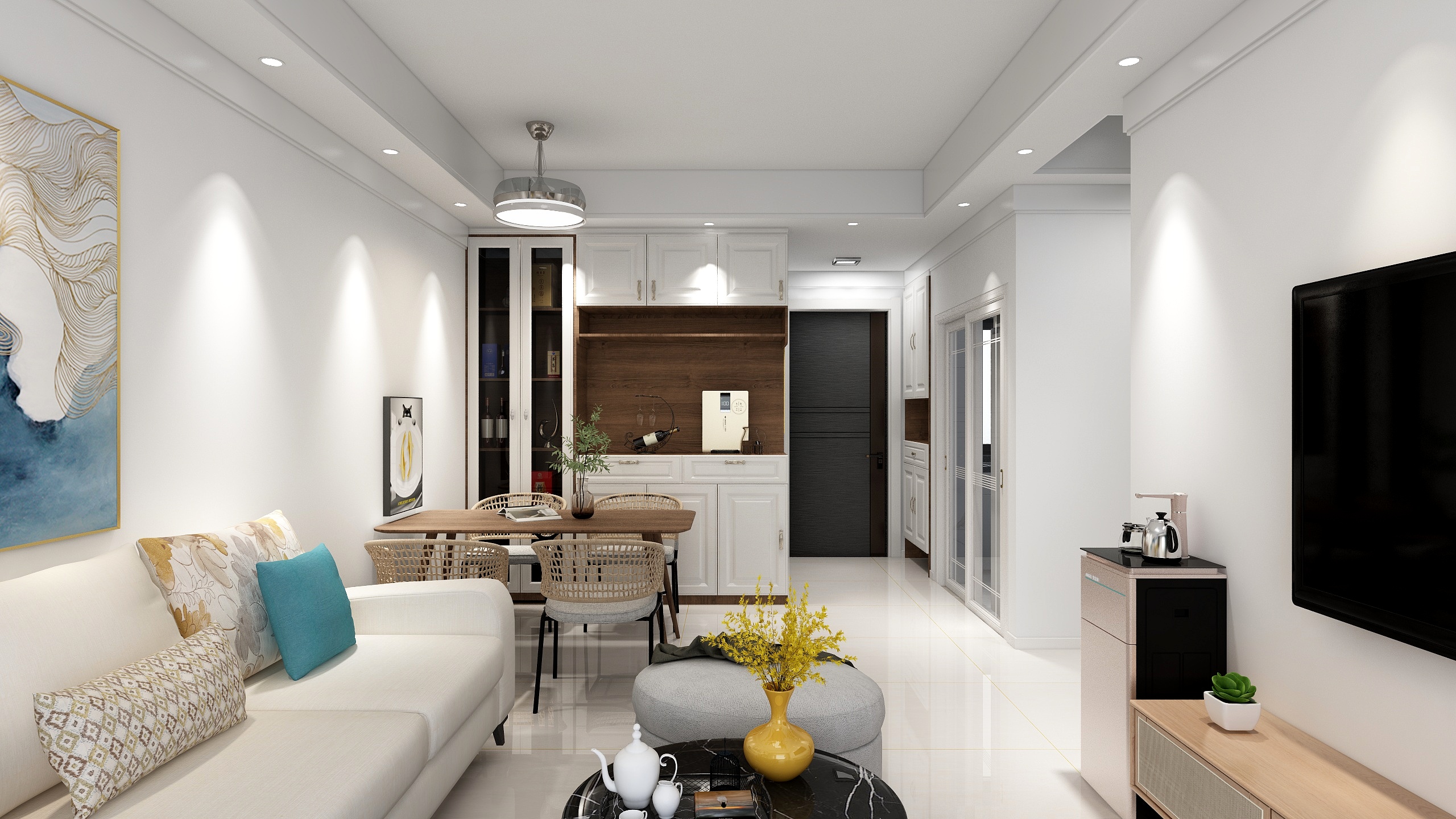 A春回大地-硬装专业等级考核户型-副本-装修设计方案