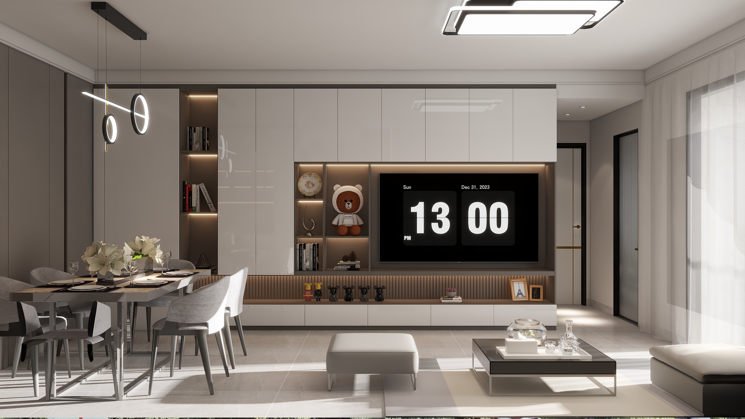 希曼迪装饰空间事务所设计师-曾工-金港华庭G栋15D(手动打光）-装修设计方案