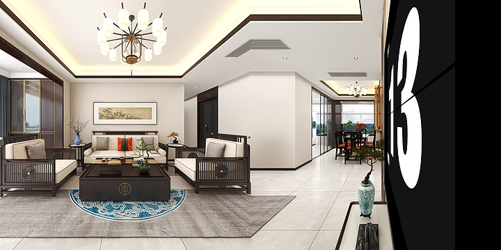 尚品郝亮-金辰郡新中式最终方案-装修设计方案