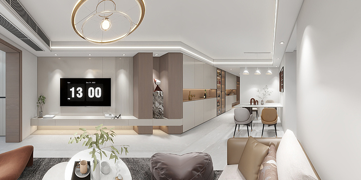 圣峰装饰设计师-钟吾正荣府25-1904-装修设计方案