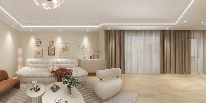 土狗花花-奶油-装修设计方案