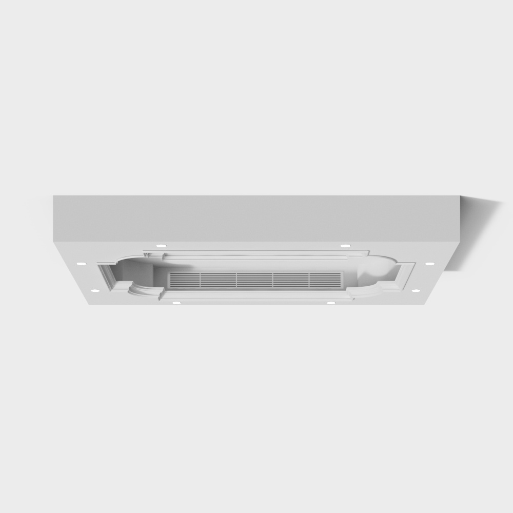 美式造型吊顶3D模型