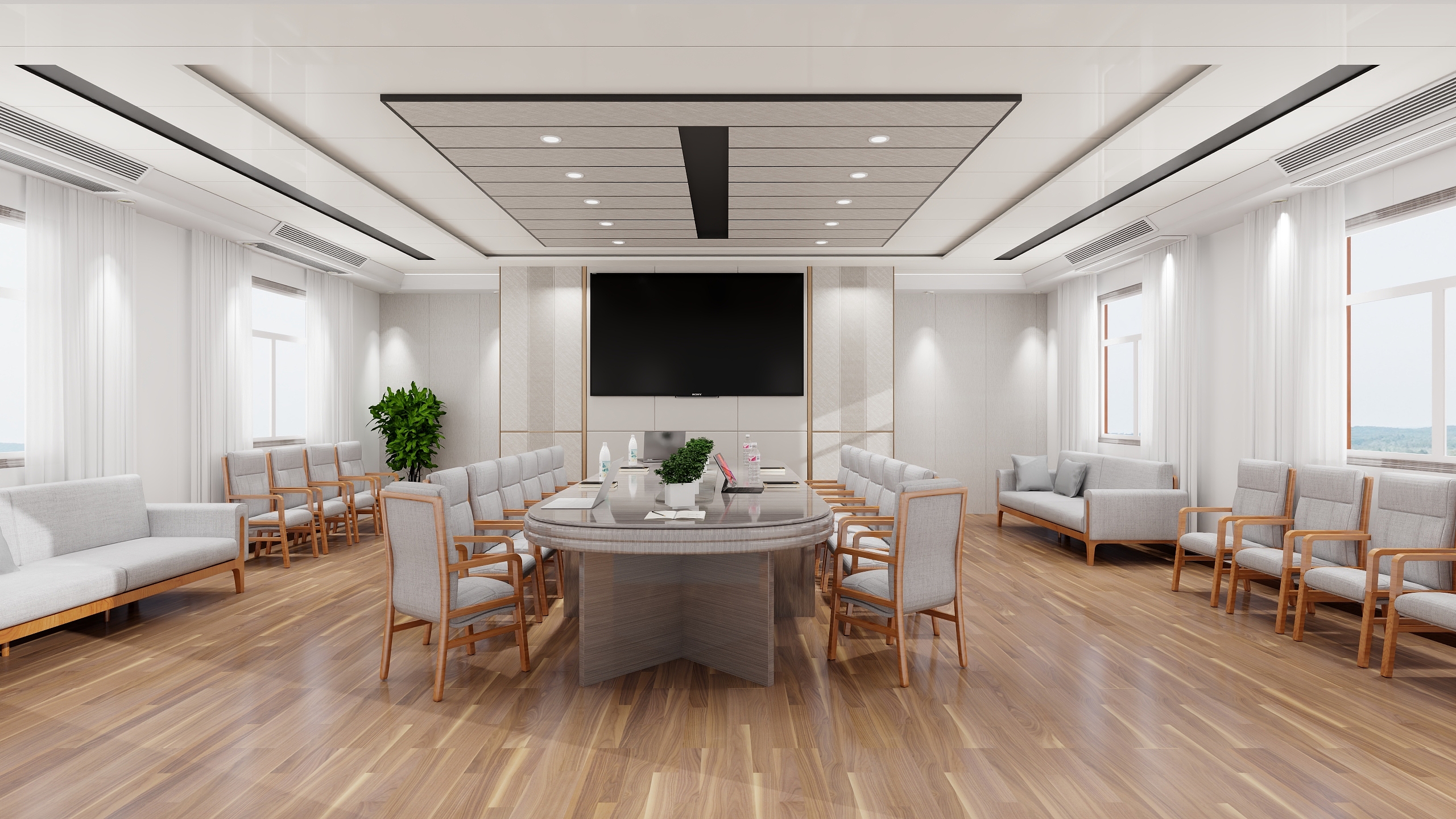 龙派创意设计刘杨-2023年海事65米趸船会议室（三江）-装修设计方案